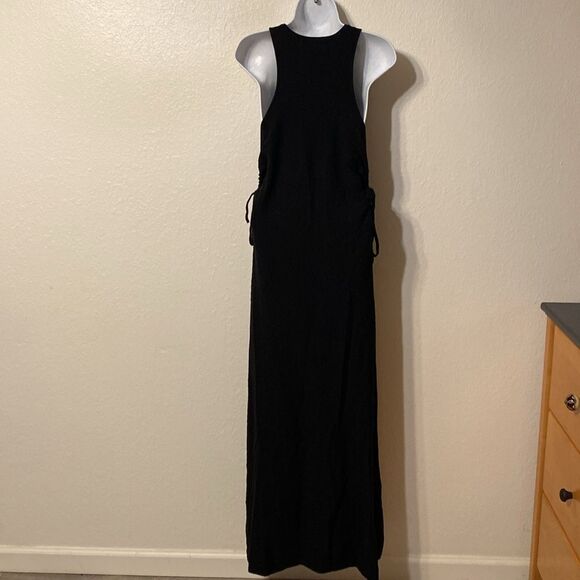 Free People Beach Sleeveless Textured Ruched Maxi Dress Small - Picture 5 of 5